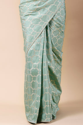 Mint Green Colour Weaving Silk Saree