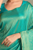 Turquoise Color Silk Saree.