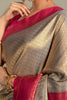 Grey Colour Silk Saree.