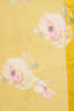 Yellow Chiffon Printed Saree