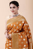 Mustard Colour Banarsi Silk Weaving Saree.