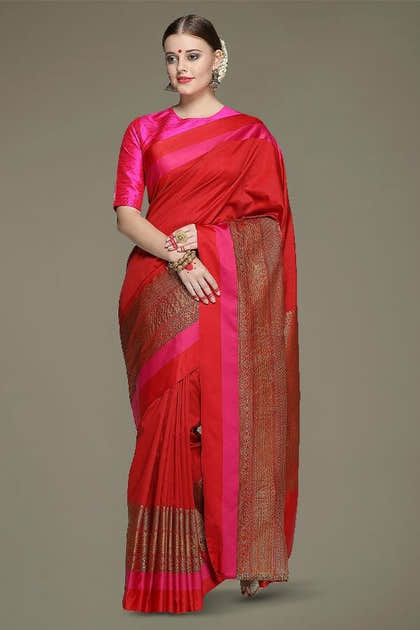 Red Silk Saree