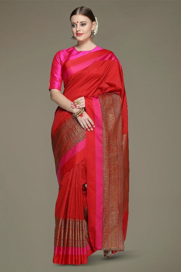 Red Silk Saree