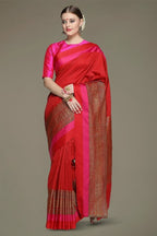 Red Silk Saree