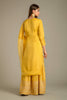 Yellow Colour Embroidered Silk Suit