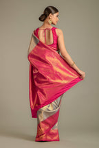 Grey Colour Silk Saree.