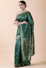 Green Color Woven Cotton Saree.