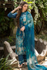 Blue Color Sequins & Pintuck Unstitched Suit Material