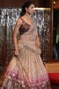 Beige and Wine Ombre Color Georgette Lehenga