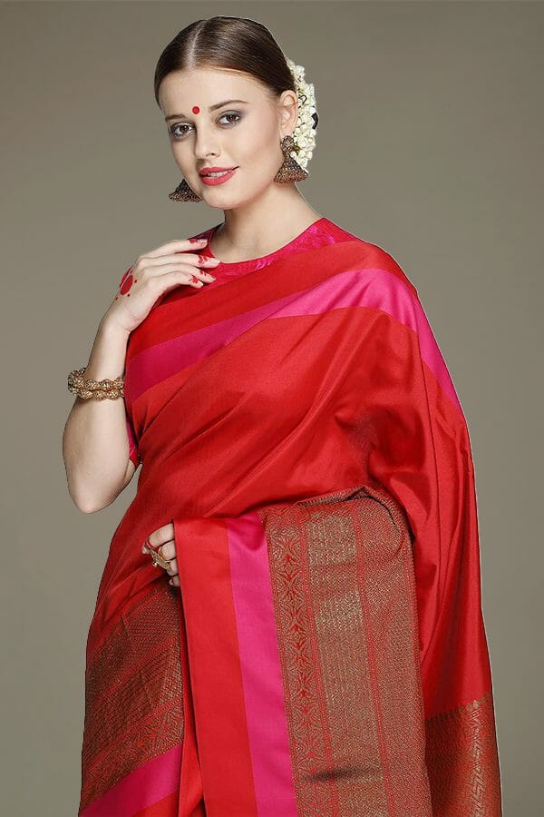 Red Silk Saree
