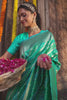 Turquoise Colour Silk Saree