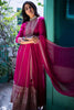Fuchsia Pink Color Georgette Anarkali Suit