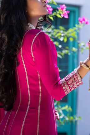 Fuchsia Pink Color Georgette Anarkali Suit