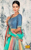 Multicolour Silk Lehenga.