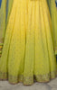 Yellow Shaded Georgette Lehenga.