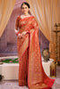 Red Banarasi Silk Saree.