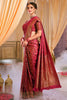 Fuchsia Pink Banarasi Silk Saree.