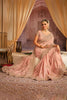 Baby Pink Crepe Silk Saree