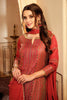 Rust Colour Tussar Silk Suit Material.