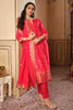 Magenta Pink Silk Suit Material.