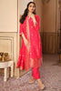 Magenta Pink Silk Suit Material.