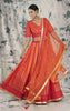 Orange Color Silk Lehenga.
