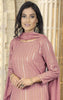 Dusty Pink Georgette Suit Material with Sequins work