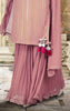 Dusty Pink Georgette Suit Material with Sequins work