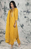 Mustard Silk Suit Material with Zari &amp; Sequins work.
