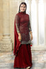 Maroon Colour Georgette Gharara Suit.