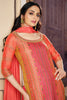 Orange Color Tussar Silk Gharara Suit