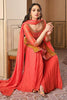 Orange Color Tussar Silk Gharara Suit