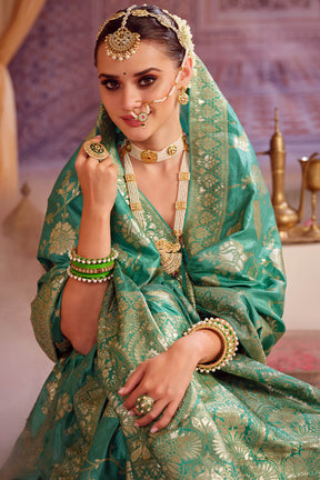 Green Colour Silk Saree.