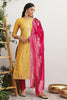 Mustard Colour Chanderi Suit Material.