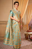 Turquoise Colour Banarsi Silk Saree.